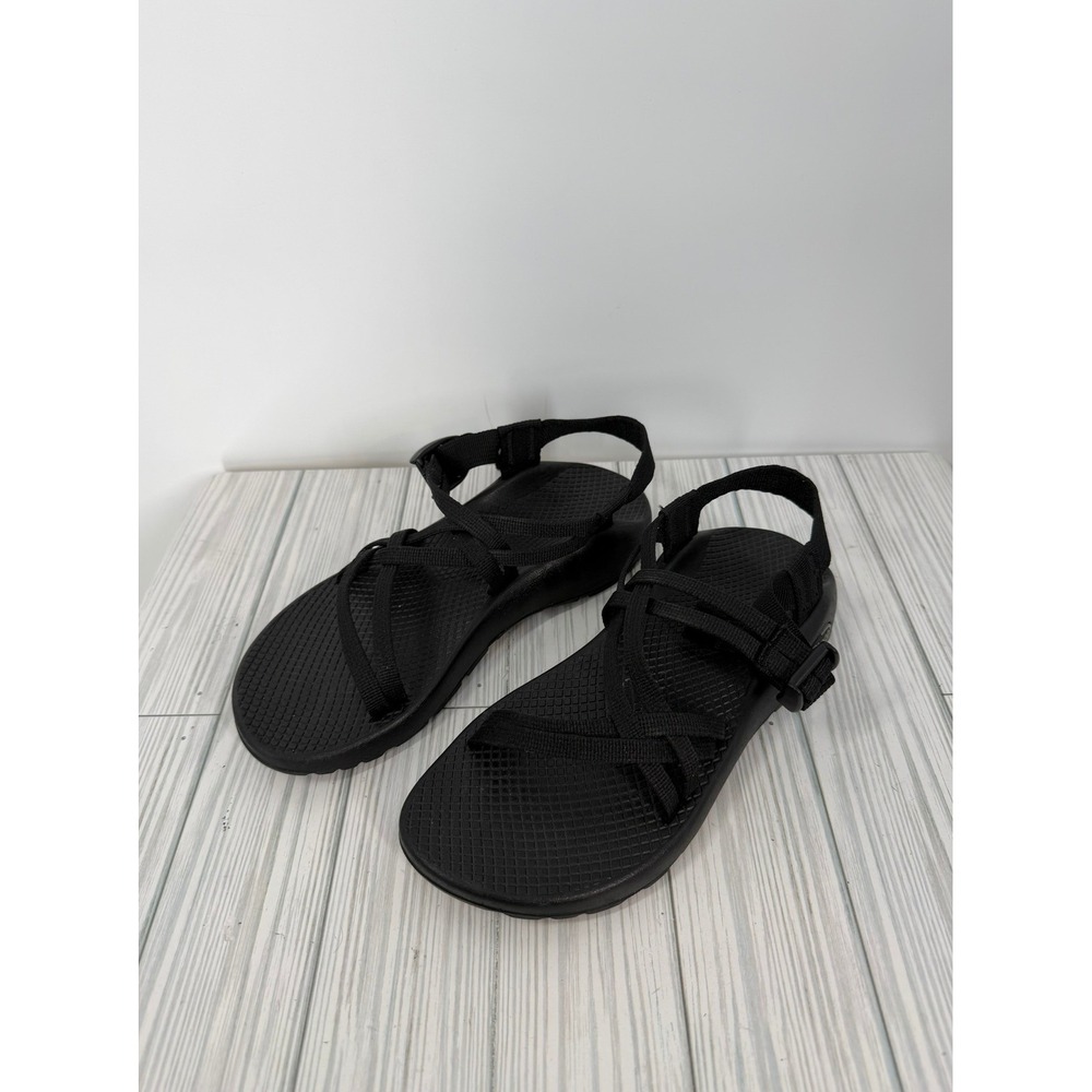 Chaco ZX/1 Classic Black Strappy Hiking Sandals Womens Size 7